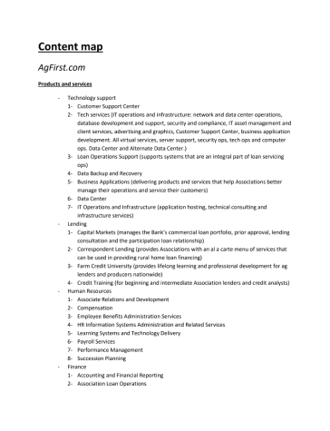 agfirst-content-outline Thumbnail preview of AgFirst content outline